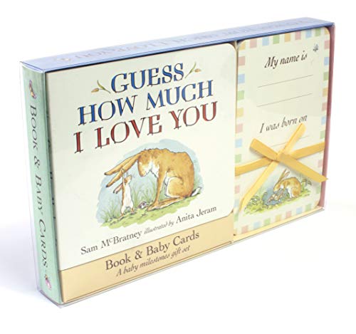 Beispielbild fr Guess How Much I Love You: Milestone Moments (Board Book & Baby Cards): Book & Baby Cards Milestone Moments Gift Set zum Verkauf von WorldofBooks