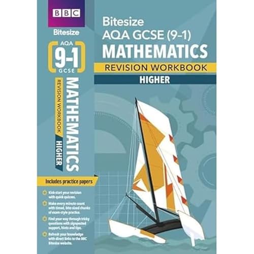 Stock image for BBC Bitesize AQA GCSE (9-1) Maths Higher Revision Workbook - 2023 and 2024 exams: for home learning, 2022 and 2023 assessments and exams (BBC Bitesize GCSE 2017) for sale by WorldofBooks