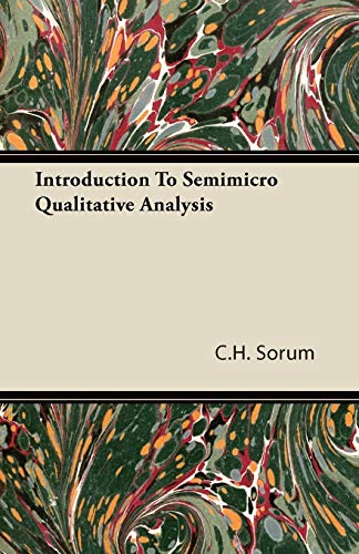 9781406719178: Introduction to Semimicro Qualitative Analysis