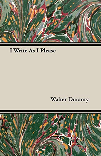 9781406721812: I Write As I Please