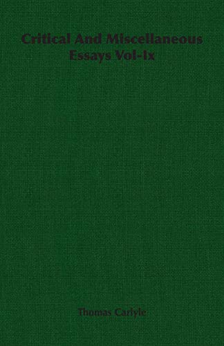 Critical and Miscellaneous Essays (9781406761306) by Carlyle, Thomas