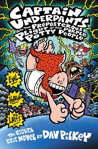 Beispielbild fr Captain underpants 8 the prepoterous plight of the purple potty people zum Verkauf von WorldofBooks