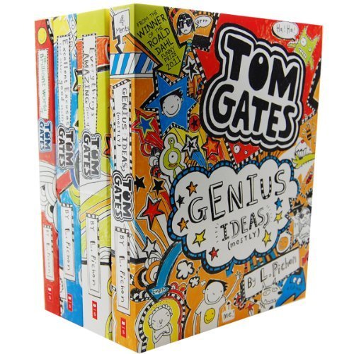 9781407137919: Tom Gates Collection Liz Pichon 4 Books Set Pack Genius Ideas Excellent Excuses