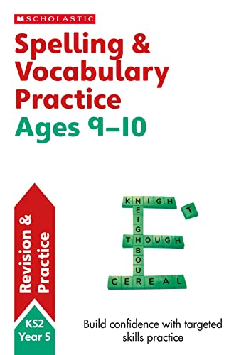 Stock image for Spelling and Vocabulary Workbook (Year 5) (Scholastic English Skills) for sale by AwesomeBooks