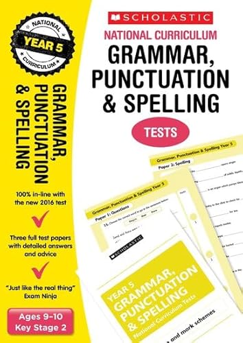 Beispielbild fr Practice SATs Test Papers: Grammar, Punctuation and Spelling, for children ages 9-10 (Year 5) Perfect for Home Learning. (National Curriculum SATs Tests) zum Verkauf von WorldofBooks
