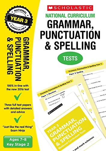 Beispielbild fr 2021 SATs Practice Papers for Grammar, Punctuation and Spelling, Year 3 (Scholastic National Curriculum SATs) (National Curriculum SATs Tests) zum Verkauf von AwesomeBooks