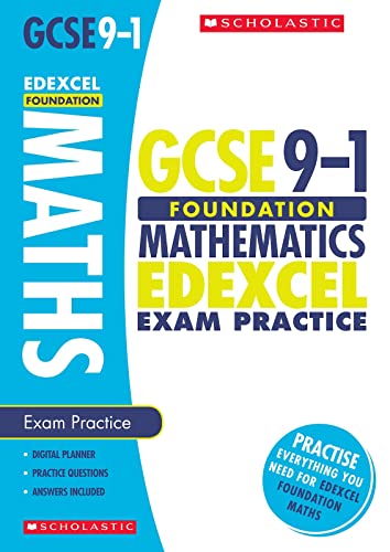 Beispielbild fr GCSE Foundation Maths Edexcel Practice Book. Perfect for Home Learning and includes a free revision app (Scholastic GCSE Grades 9-1 Revision and Practice) zum Verkauf von WorldofBooks