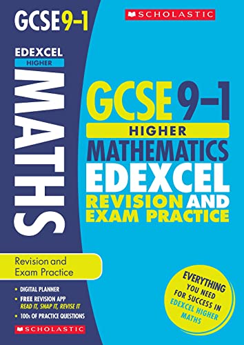 Stock image for GCSE Higher Maths Edexcel Revision Guide and Practice Book. Perfect for Home Learning and includes a free revision app (Scholastic GCSE Grades 9-1 Revision and Practice) for sale by WorldofBooks