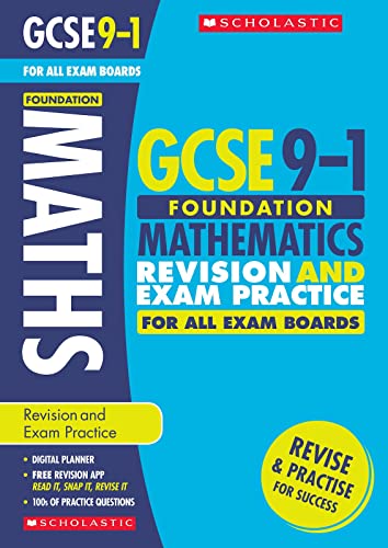 Stock image for Maths Foundation Revision and Exam Practice Book for All Boards (GCSE Grades 9-1) for sale by AwesomeBooks