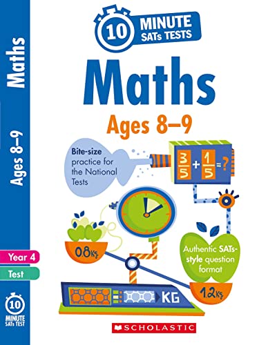 Beispielbild fr 10-Minute SATs Tests for Maths - Year 4 (Ages 8-9). Quick tests with an authentic SATs-style question format. zum Verkauf von AwesomeBooks