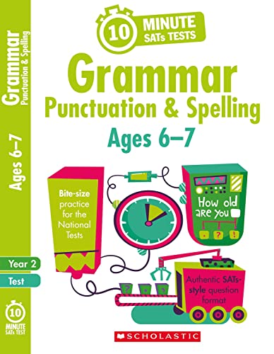 9781407176116: Quick test grammar, punctuation and spelling activities for children ages 6-7 (Year 2). Perfect for Home Learning. (10 Minute SATs Tests)