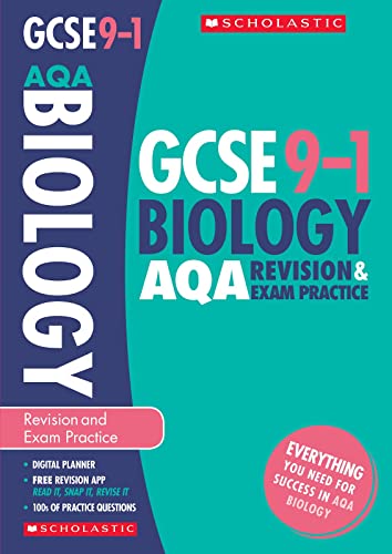 Beispielbild fr GCSE Biology AQA Revision Guide and Practice Book. Perfect for Home Learning and includes a free revision app (Scholastic GCSE Grades 9-1 Revision and Practice) zum Verkauf von WorldofBooks