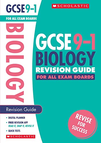 Beispielbild fr GCSE Biology Revision Guide for All Boards. Perfect for Home Learning and includes a free revision app (Scholastic GCSE Grades 9-1 Revision and Practice) zum Verkauf von WorldofBooks