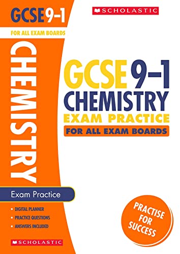 Beispielbild fr GCSE Chemistry Practice Book for All Boards. Perfect for Home Learning and includes a free revision app (Scholastic GCSE Grades 9-1 Revision and Practice) zum Verkauf von WorldofBooks
