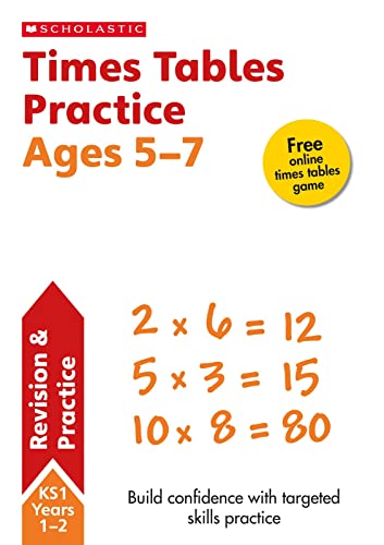 Stock image for Times Tables Workbook Ages 5-7: for the new times tables check with free online test (National Curriculum Times Tables) for sale by AwesomeBooks