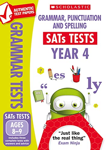 Stock image for Grammar, Punctuation & Spelling Practice Tests for Ages 8-9 (Year 4) Includes three test papers plus answers and mark scheme (National Curriculum SATs Tests): 1 for sale by WorldofBooks
