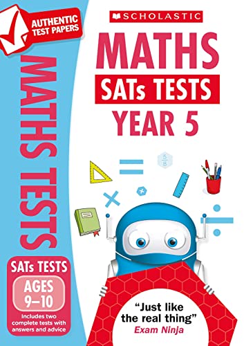 Beispielbild fr Maths Practice Tests for Ages 9-10 (Year 5) Includes two complete test papers plus answers and mark scheme (National Curriculum SATs Tests) zum Verkauf von WorldofBooks