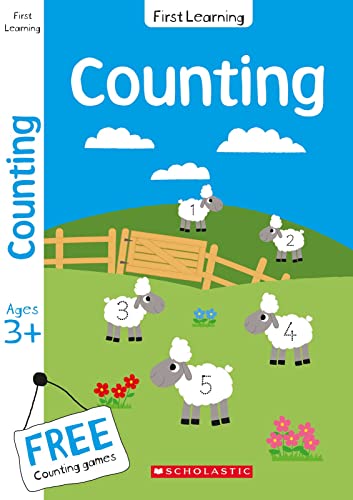 9781407184074: Counting workbook for Ages 3-5: This preschool activity book includes a free counting game and rewards certificate (Scholastic First Learning)
