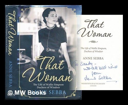 Imagen de archivo de That Woman the Life of Wallis Simpson Duchess of W a la venta por WorldofBooks