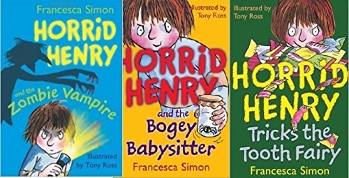 Stock image for Horrid Henry 3 vol. collection (Horrid Henry Tricks the Tooth Fairy, Horrid Henry and the Zombie Vampire, Horrid Henry and the Bogey Babysitter) for sale by WorldofBooks