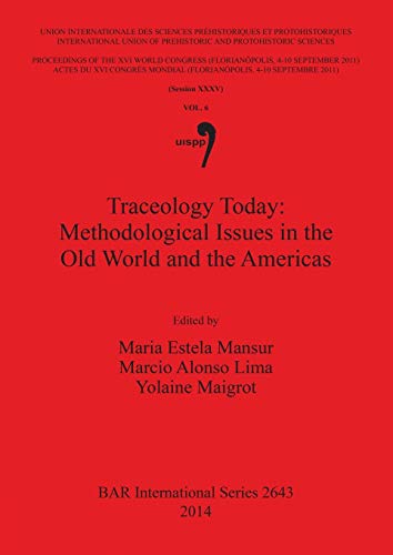 Beispielbild fr Traceology Today: Methodological Issues in the Old World and the Americas: Volume 6: Proceedings of the XVI IUPPS World Congress (Florianopolis, 4 - . Archaeological Reports International Series, 2643) zum Verkauf von Joseph Burridge Books