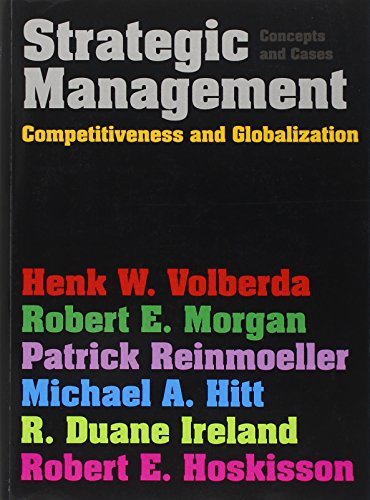 Stock image for Strategic Management: Competitiveness Globalisation: Concepts Cases for sale by Front Cover Books