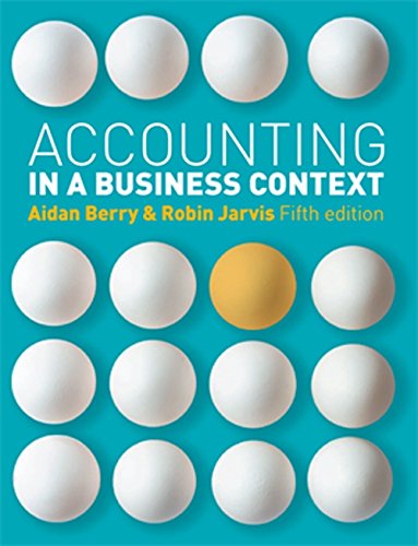 Imagen de archivo de Accounting in a Business Context a la venta por Goldstone Books