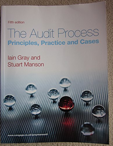 9781408030493: The Audit Process: Principles, Practice and Cases