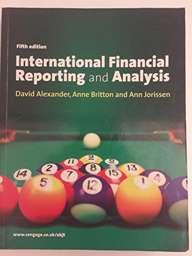 Imagen de archivo de International Financial Reporting and Analysis a la venta por AwesomeBooks