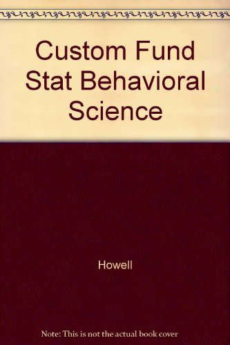 Stock image for Custom Fund Stat Behavioral Science for sale by MusicMagpie