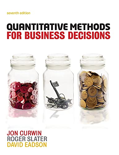 Stock image for Quantitative Methods for Business Decisions for sale by Greener Books