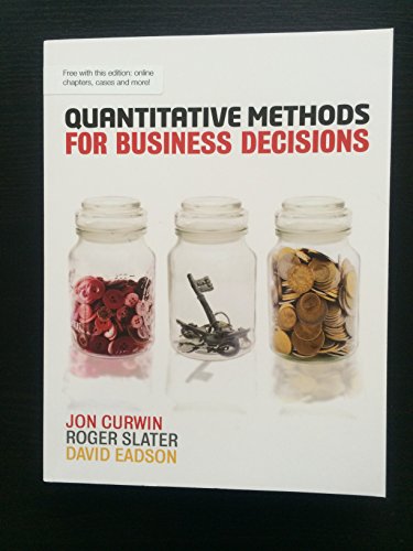 9781408064986: Quantitative Methods for Business Decisions (with CourseMate and eBook Access Card)