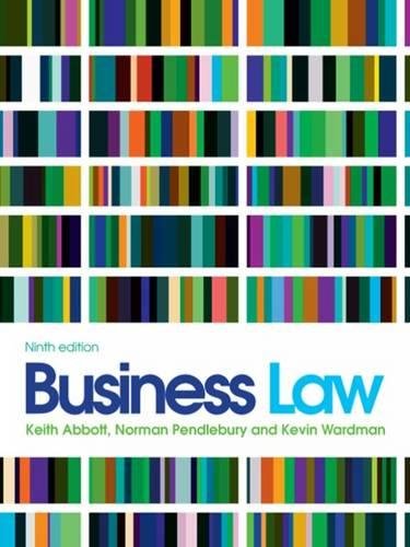Beispielbild fr Business Law : 9e zum Verkauf von Better World Books Ltd