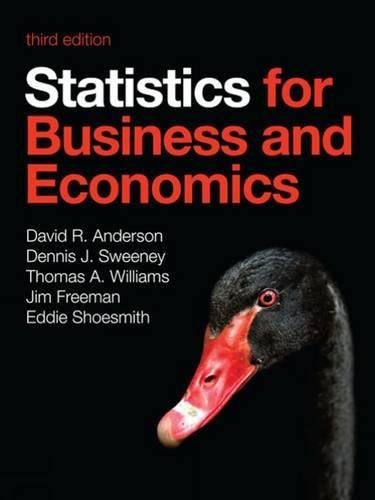 Beispielbild fr Statistics for Business and Economics zum Verkauf von AwesomeBooks