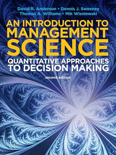 Stock image for Introduction to Management Science: Quantative Approaches to Decision Making for sale by MusicMagpie