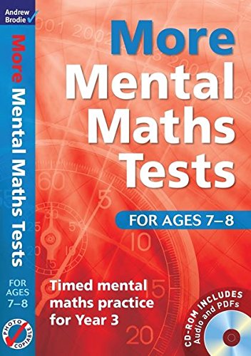 9781408124079: More Mental Maths Tests for ages 7-8: Timed mental maths practice for year 3