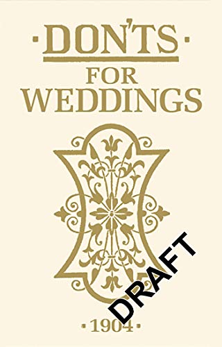 Stock image for Don'ts for Weddings for sale by Hippo Books