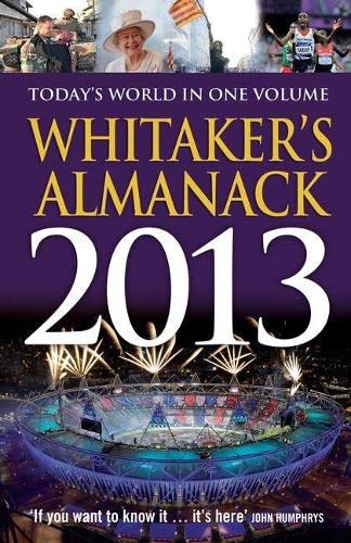 Beispielbild fr Whitaker's Almanack 2013 zum Verkauf von WorldofBooks