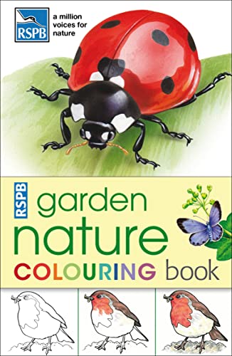 Imagen de archivo de RSPB Garden Nature Colouring Book a la venta por Goldstone Books