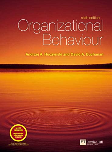 Organizational Behavior: An Introductory Text: AND " The New Penguin Dictionary of Business " (9781408200568) by Andrzej Huczynski