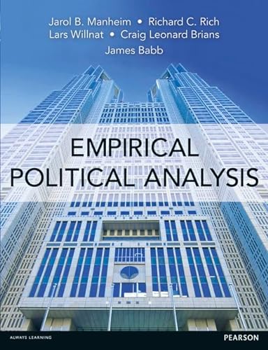 Imagen de archivo de Empirical Political Analysis: An Introduction to Research Methods a la venta por WorldofBooks