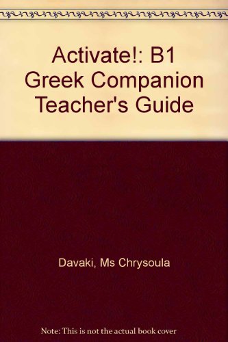 Stock image for Activate! B1 Greek Companion Teacher's Guide for sale by Blackwell's