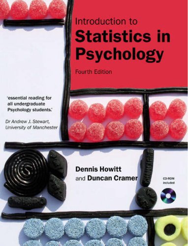 Introduction to Statistics in Psychology (9781408206980) by Dennis Howitt; Duncan Cramer