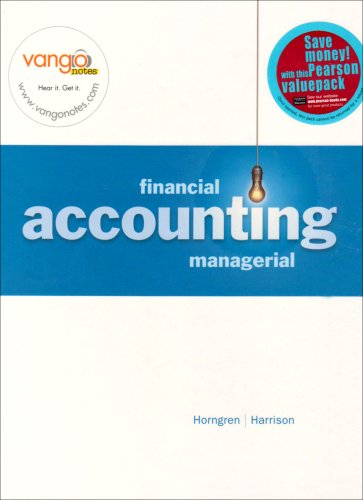 Financial/Managerial Accounting (9781408215883) by Horngren, Charles T.