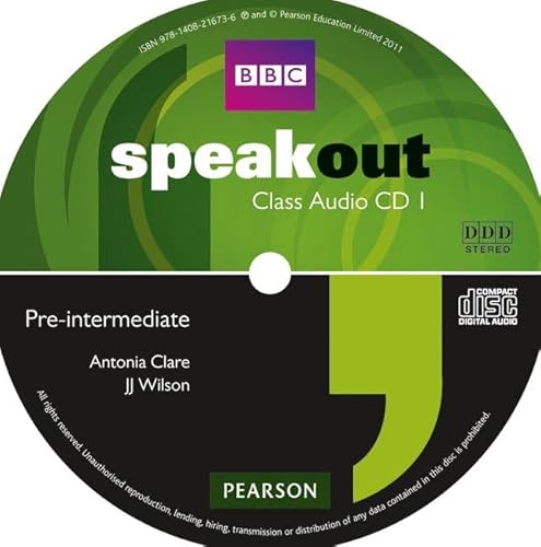 9781408216736: Speakout Pre-Intermediate Class CD (x3).