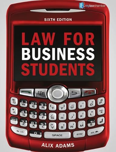 Beispielbild fr Law for Business Students zum Verkauf von AwesomeBooks