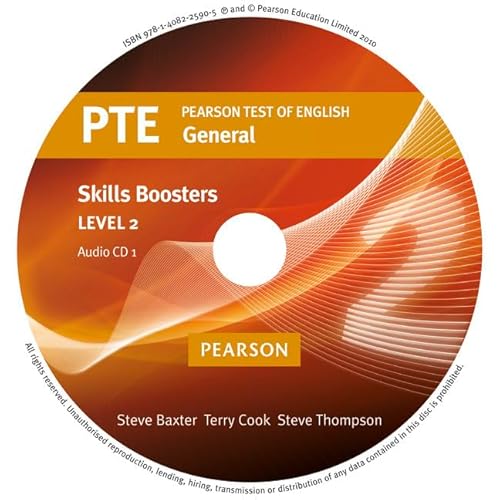 Pearson Test of English General Skills Booster 2 CD for pack (Pearson Tests of English) (9781408225905) by Cook, Terry; Thompson, Steve