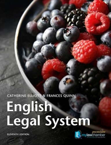 English Legal System (9781408230565) by Elliott, Catherine