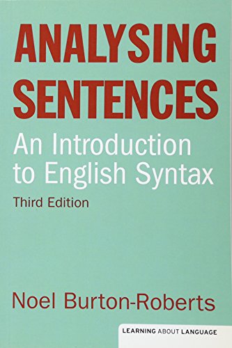 Stock image for Analysing Sentences (Learning About Language) for sale by WorldofBooks