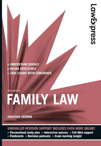 Beispielbild fr Law Express: Family Law (Revision Guide) zum Verkauf von WorldofBooks